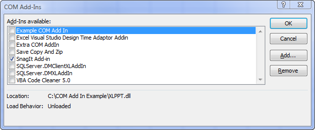 COMAddInDialog2007